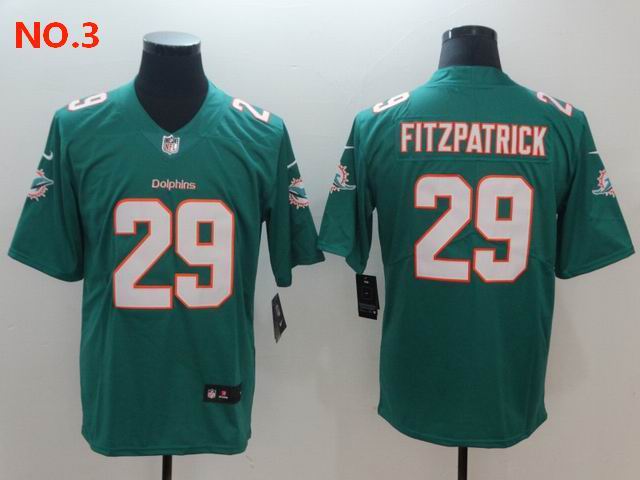 Men's Miami Dolphins 29 Minkah Fitzpatrick Jersey NO.3;